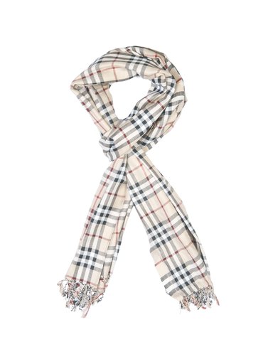 Lino Perros Men Beige Check Scarf