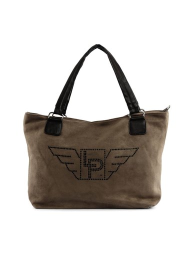 Lino Perros Women Bling Brown Handbag