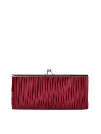 Lino Perros Women Classic Maroon Clutch