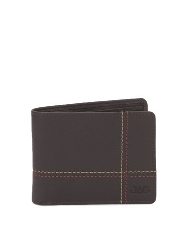JAG Men Chocolate Brown Leather Wallet