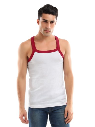 Levis Men White Innerwear Vest
