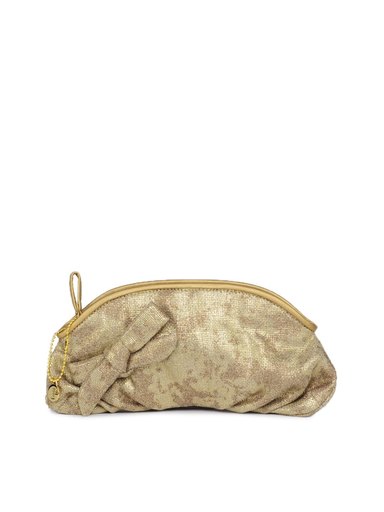 Baggit Women Slap Chamak Gold Clutch