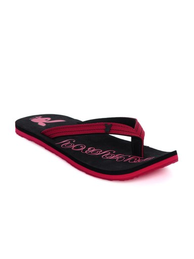 Playboy Men Casual Black Flip Flops
