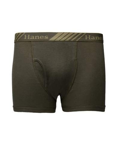 Hanes Men Grey Retro Boxer Trunks
