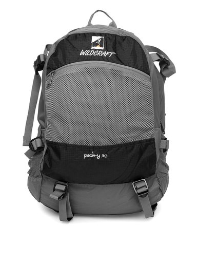 Wildcraft Unisex Black & Grey Backpack