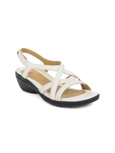 Clarks Women Un Spire White Sandals