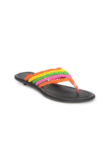 HM Women Multi Coloured Flats