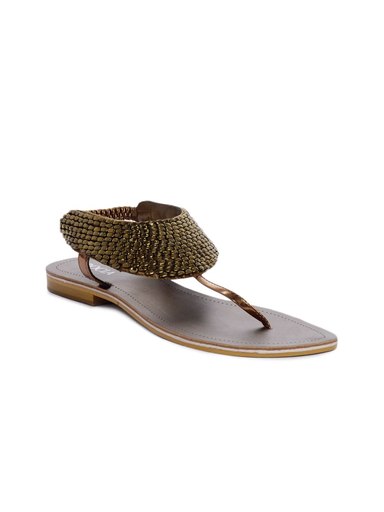 Rocia Women Gold Casual Sandals