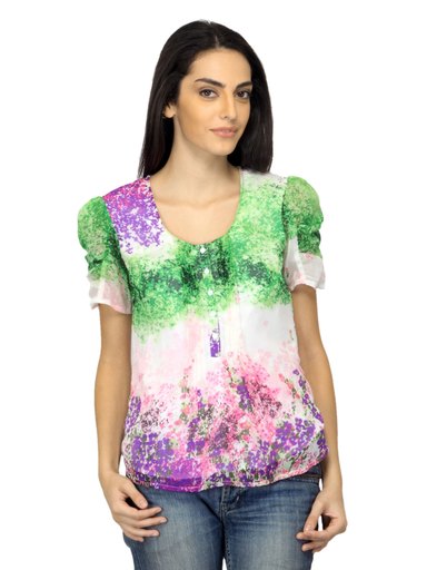 Arrow Woman Printed Multi Coloured Top