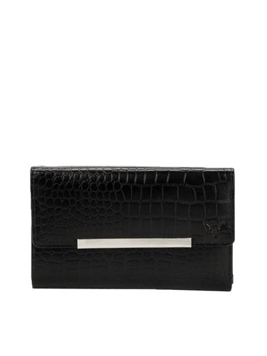 Hidekraft Women Black Wallet