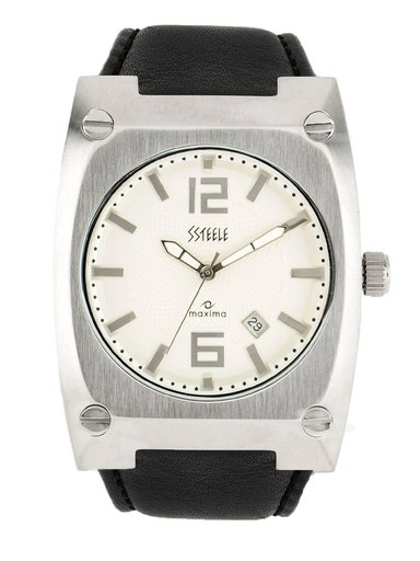 Maxima Men White Dial Watch