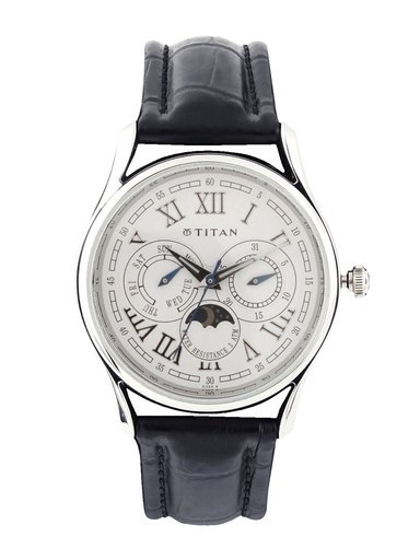 Titan Men White Dial Chronograph Watch