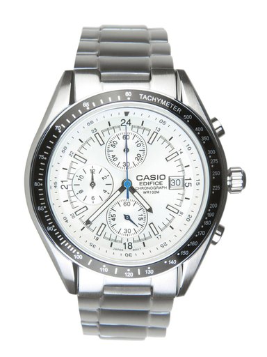 CASIO Edifice Men Silver-Toned Analogue Watch ED141