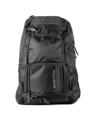 United Colors of Benetton Men Black Backpack