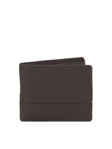 JAG Men Chocolate Brown Leather Wallet