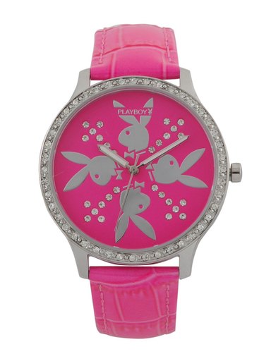 Playboy Women Pink Dial Watch