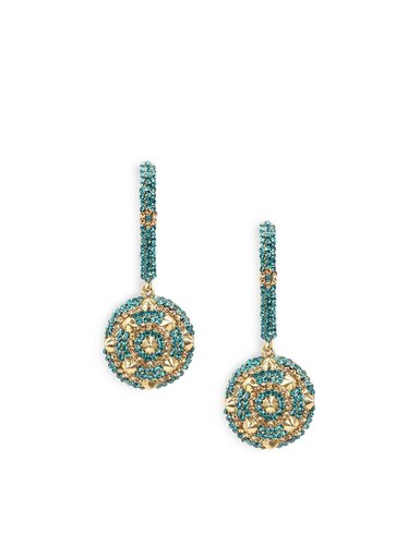 Royal Diadem Blue Earrings