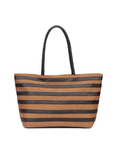 Lino Perros Women Leatherette Brown Handbag