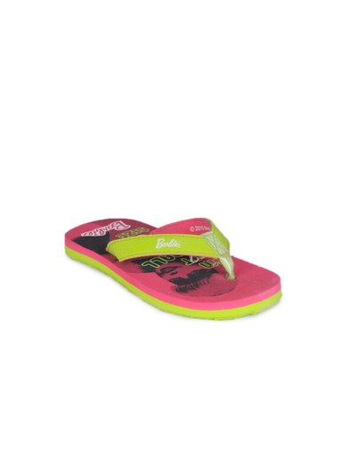 Barbie Pink Girls Slippers