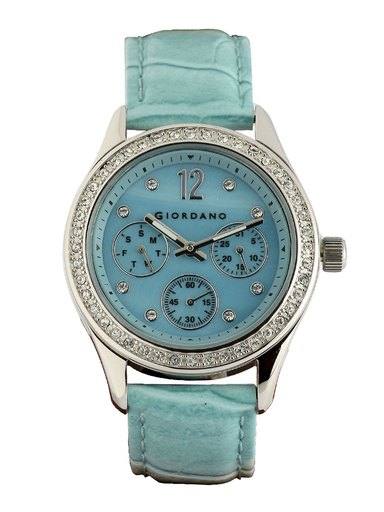 Giordano Women Chronograph Blue Dial Watch