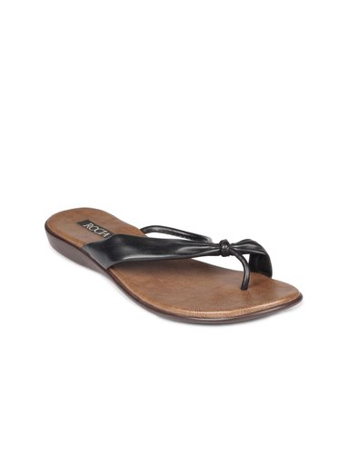 Rocia Women Black & Brown Sandals