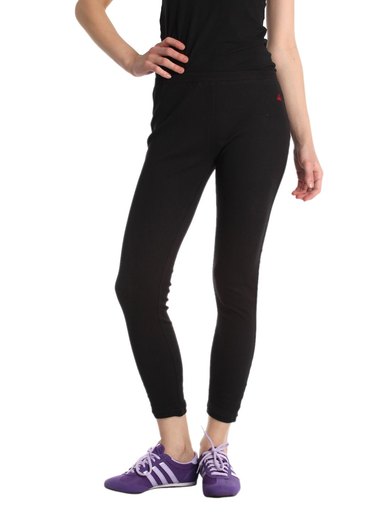 Urban Yoga Women Black Leggings