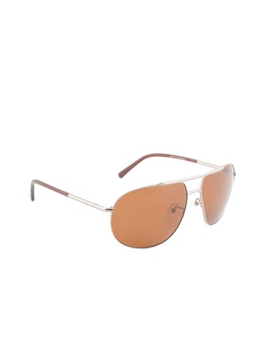 Louis Philippe Men Brown Sunglasses