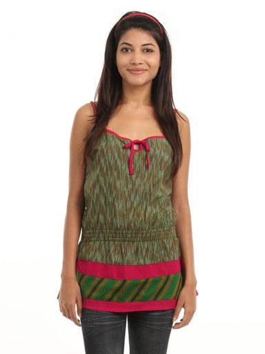 Mother Earth Women Green Kurti