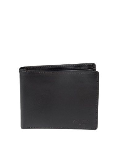 Arrow Men Black Leather Wallet