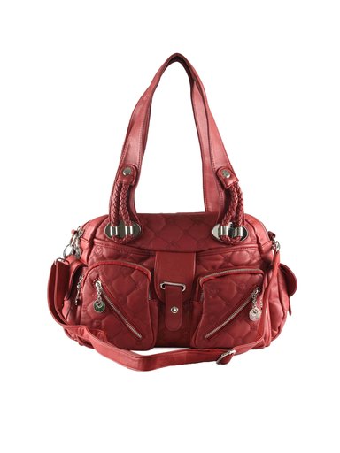 Kiara Women Front Pocket Maroon Handbag
