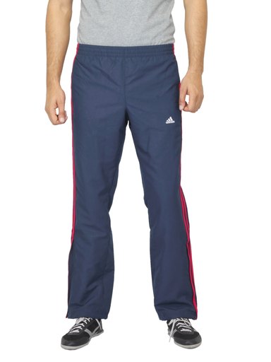 ADIDAS Men Navy Blue Track Pants