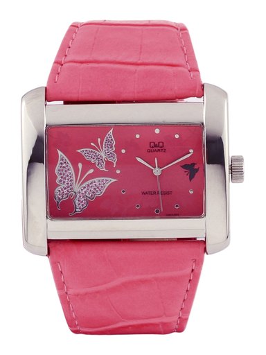 Q&Q Women Pink Dial Watch