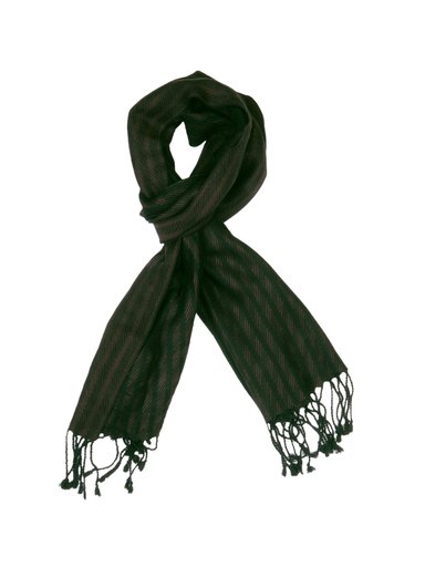 Lino Perros Men Black Stripes Scarf