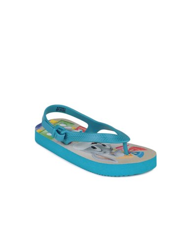 Warner Bros Kids Unisex Turquoise Blue Flip Flops