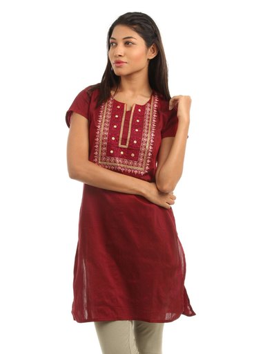 Folklore Women Red Kurta