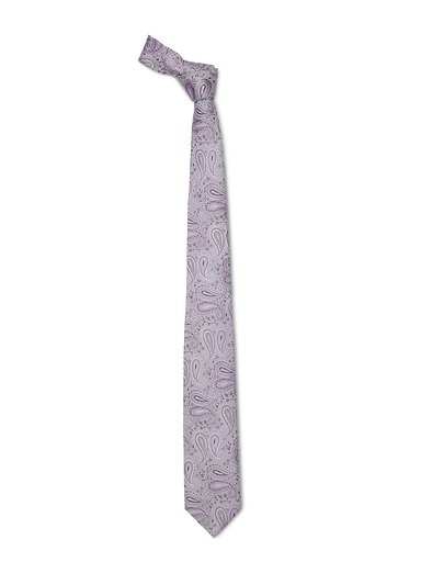 Reid & Taylor Men Printed Lavender Tie