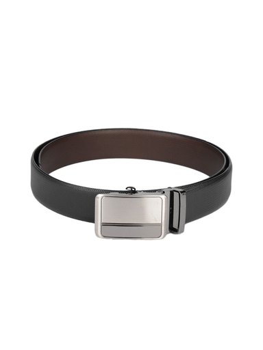 OTLS Men Brown & Black Reversible Leather Belt