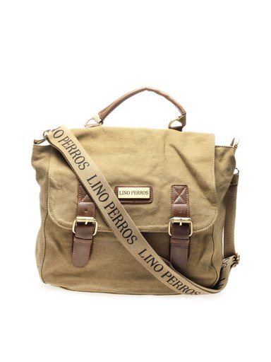Lino Perros Unisex Khaki Satchel