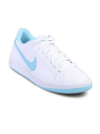 Nike Women Main Draw White Blue Shoe