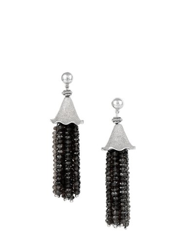 Rreverie Silver & Brown Earrings