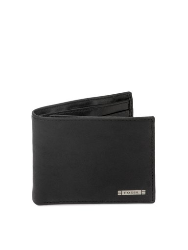 Fossil Men Black Evans Wallet