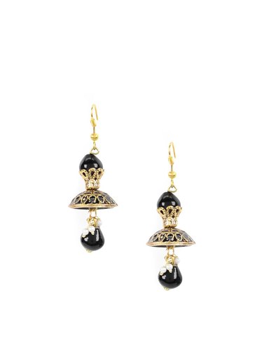 Adrika Black Earrings