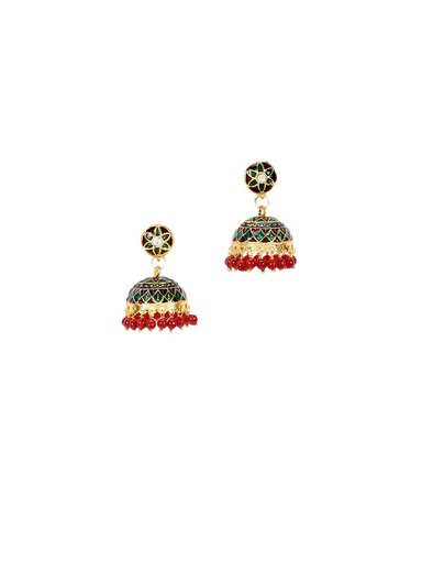 Adrika Red Earrings