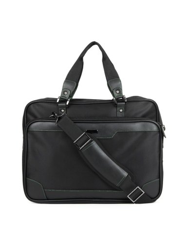Peter England Unisex Black Laptop Bag