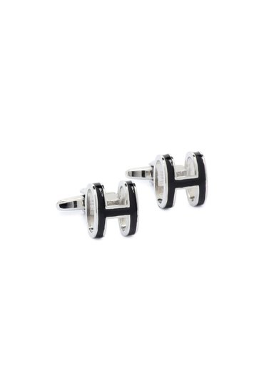 Hakashi Men Black Cufflinks