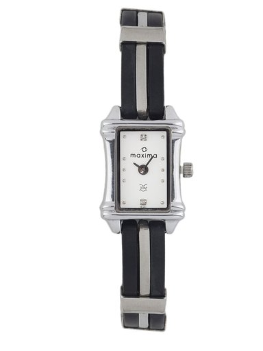 Maxima Women White Dial Watch