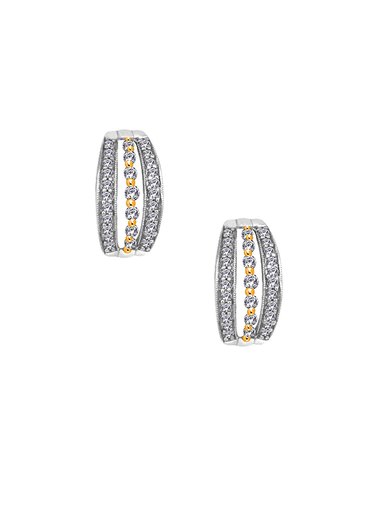 Lucera Women Silver & Gold Earrings