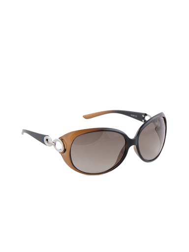 Van Heusen Women Black Oversized Sunglasses VH163-C2