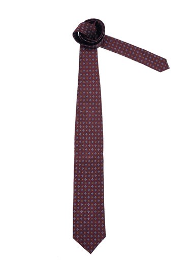Reid & Taylor Men Printed Maroon Ties