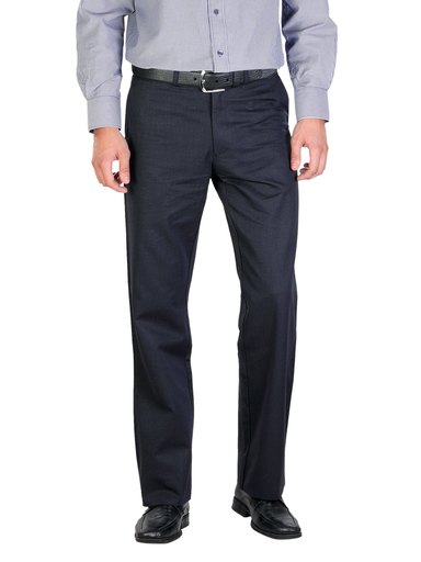 Peter England Men Black Formal Trousers